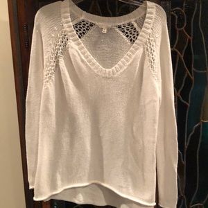 Soft Joie White knit Sweater